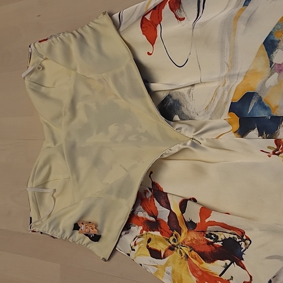 EUC Y2K JUMP by Wendye Chatilin Bubble Hem Abstract Floral Mini Dress - Picture 10 of 14